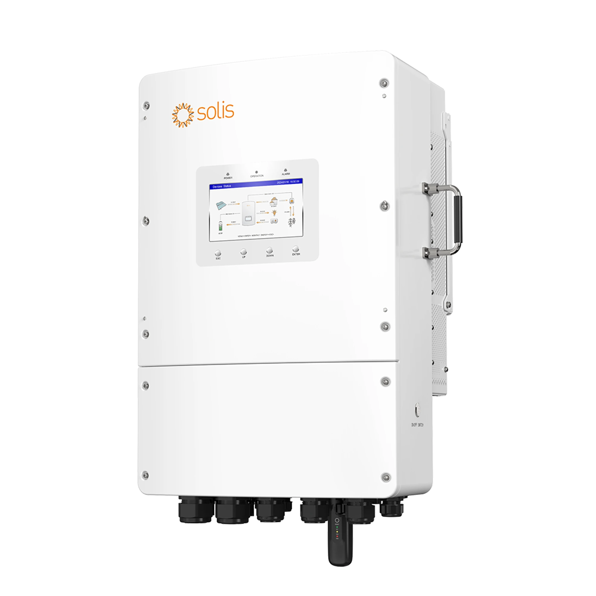 Гібридний інвертор Solis S6-EH3P15K02-NV-YD-L 15KW 48V 2 MPPT Wi-Fi 220/380V Трифазний